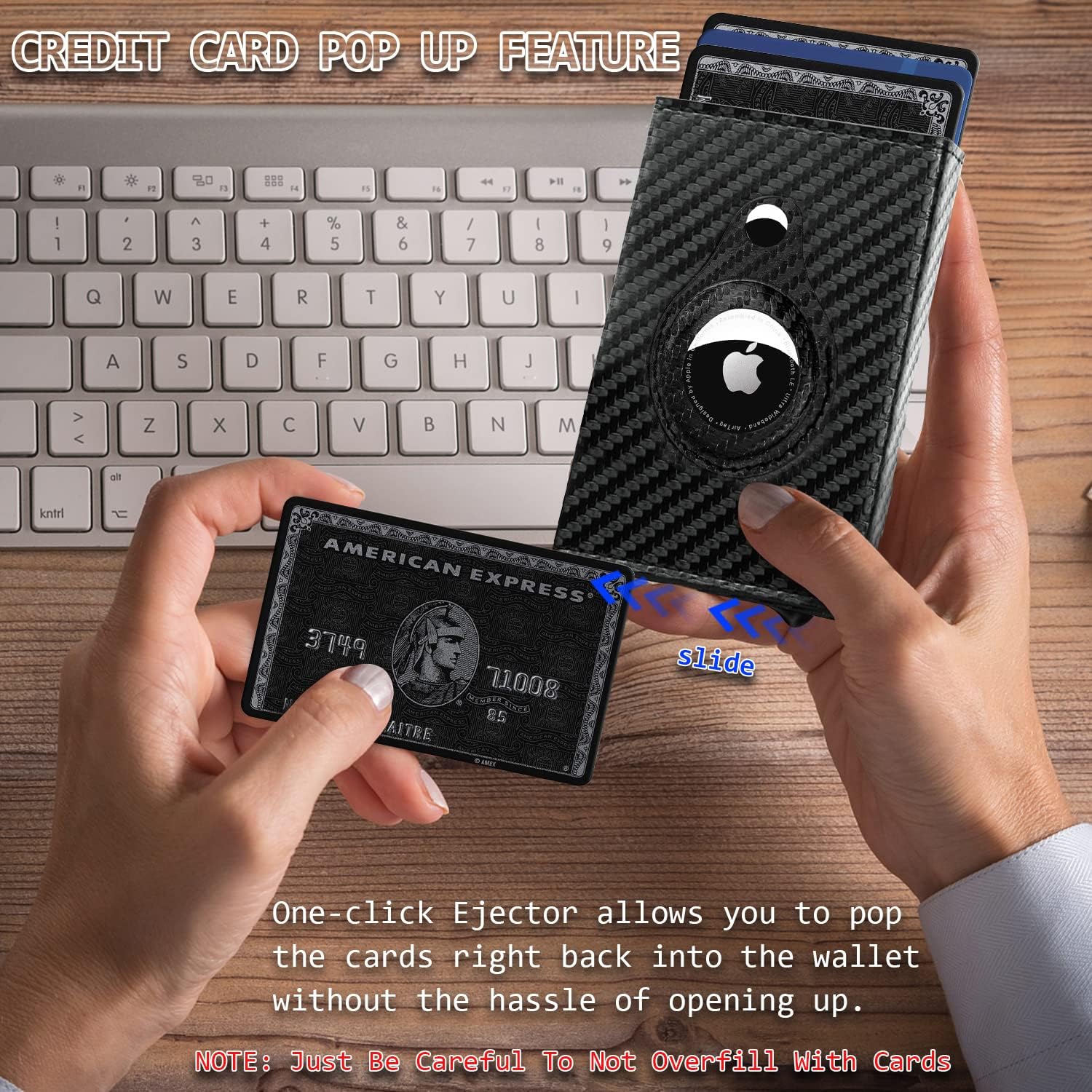 ZIKEE Men Minimalist, Airtag Wallet, Front Pocket - Image 6