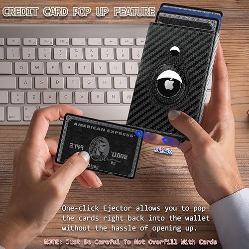 Miniatura 6 de ZIKEE Billetera minimalista para hombre, bolsillo frontal