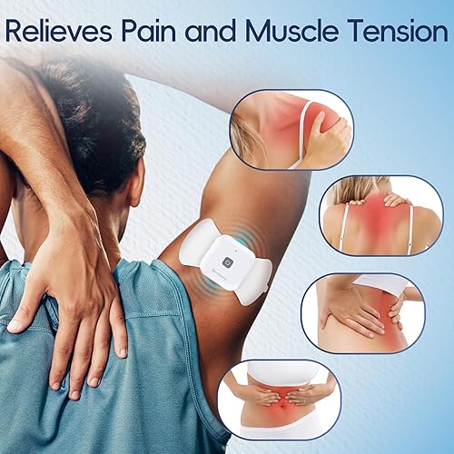 Miniatura 2 de Comfytemp Unidad TENS inalámbrica estimulador muscular para terapia de alivio del dolor, alivia la ciática máquina TENS recargable para el manejo