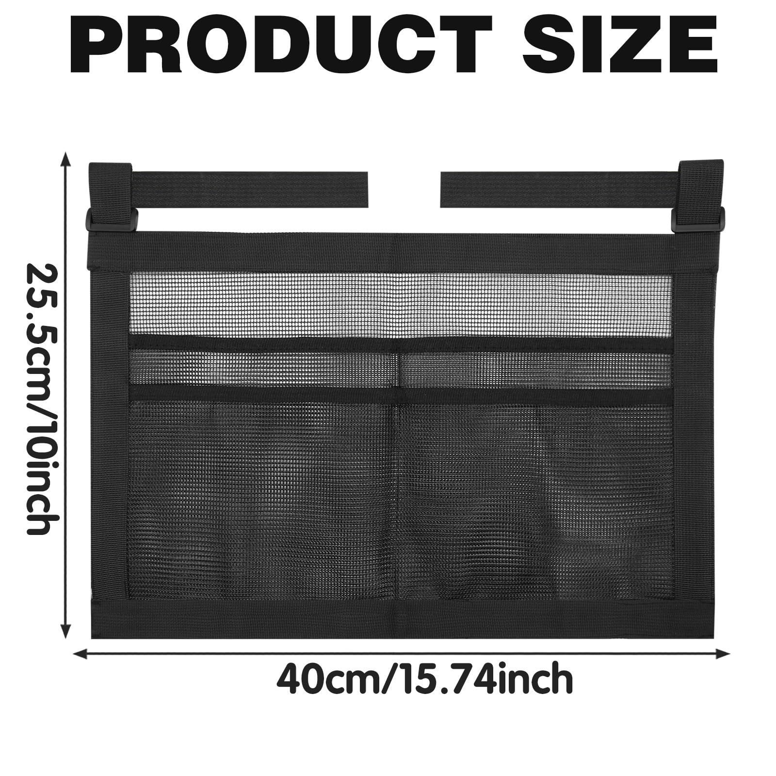 CYUXING Bolsa de Almacenamiento para Palas de Ping Pong con Malla, Accesorios Negros Sencillos para Pelotas y Palas, Soporte Deportivo con Correas, fácil de Instalar — view 2