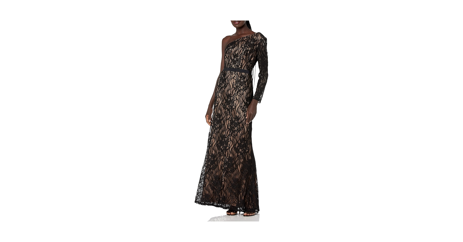 新品☆TADASHI SHOJI サイズ6 ブラック リクエスト受付のみ】ブラック ロングスリーブ スパンコール