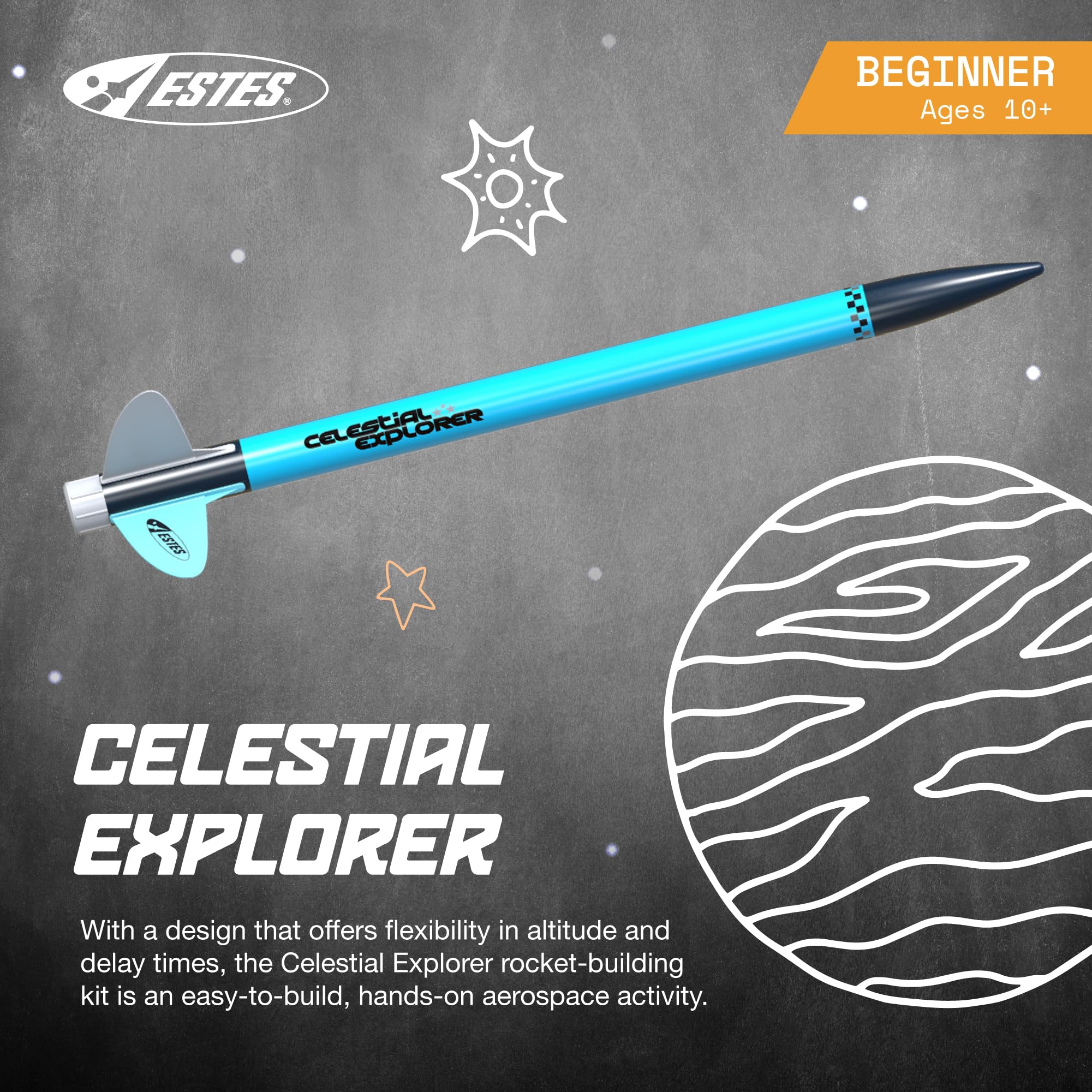 Estes Celestial Explorer Rocket Kit - Beginner Model Rockets -2