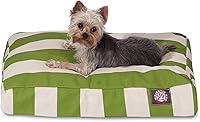 Vista 19 de Majestic Pet Cama rectangular para perros medianos a rayas, lavable, cama antideslizante y cómoda para mascotas, cama para perros con funda