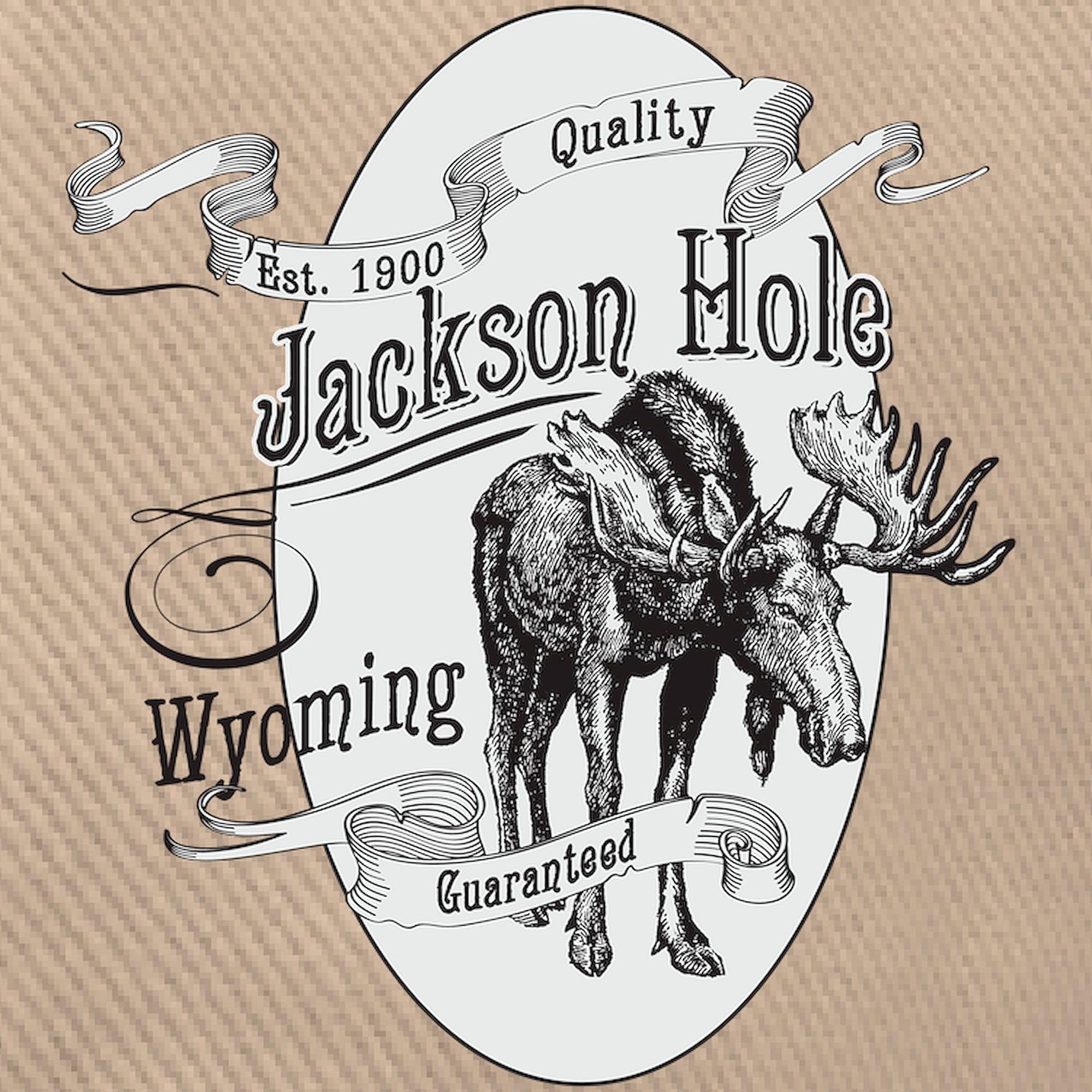 CafePress Jackson Hole Vintage Moose Cap Unique Adjustable Baseball Hat