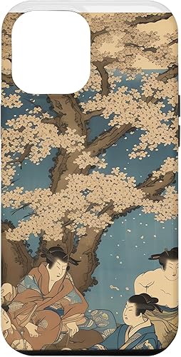 Miniatura 1 de iPhone 14 Pro Max Cherry Ring Sumo's Dance inRenaissance of Blossoming Beauty Case