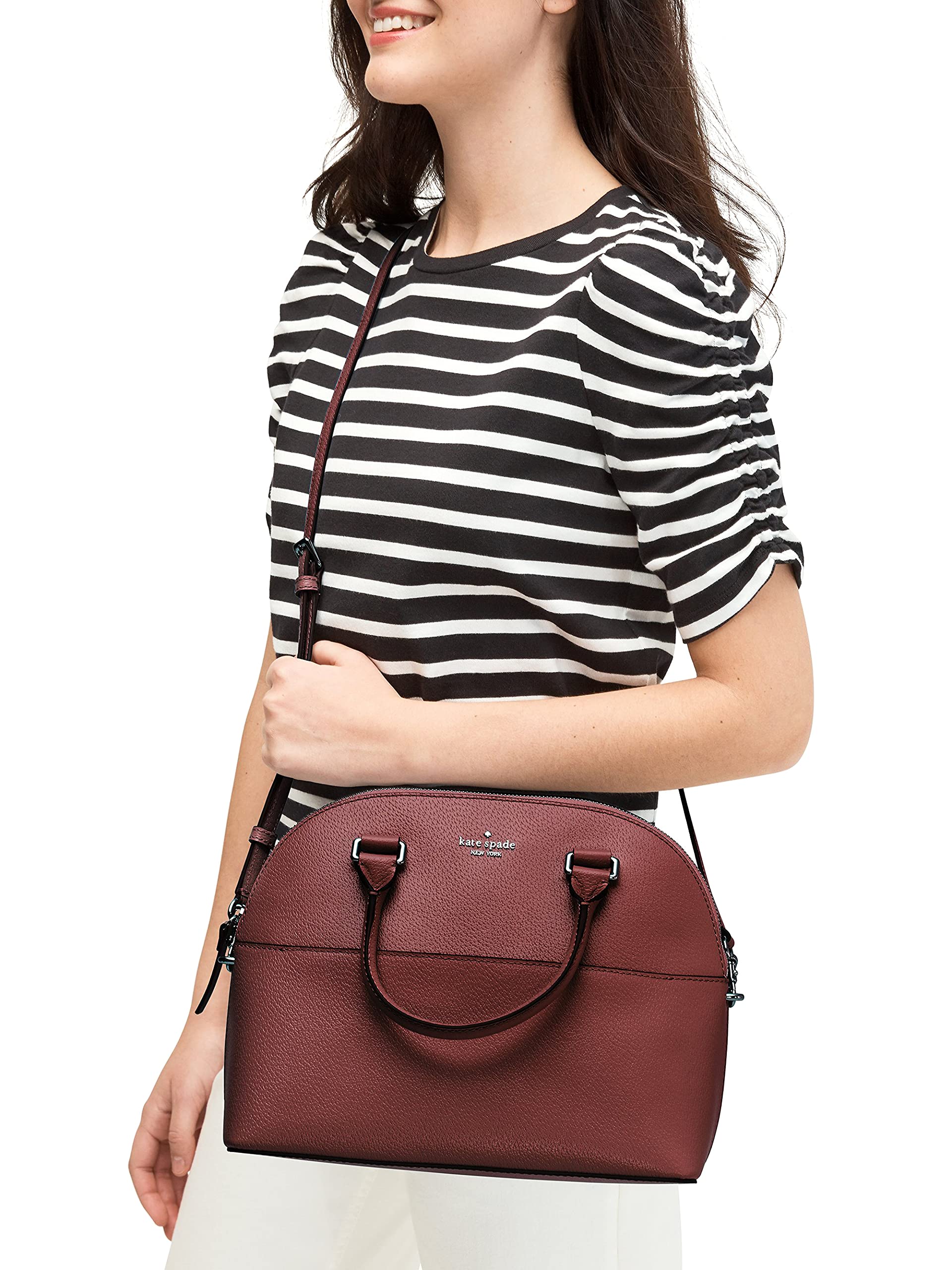 Kate Spade Grove Street Carli Leather Crossbody Bag Pur B2B