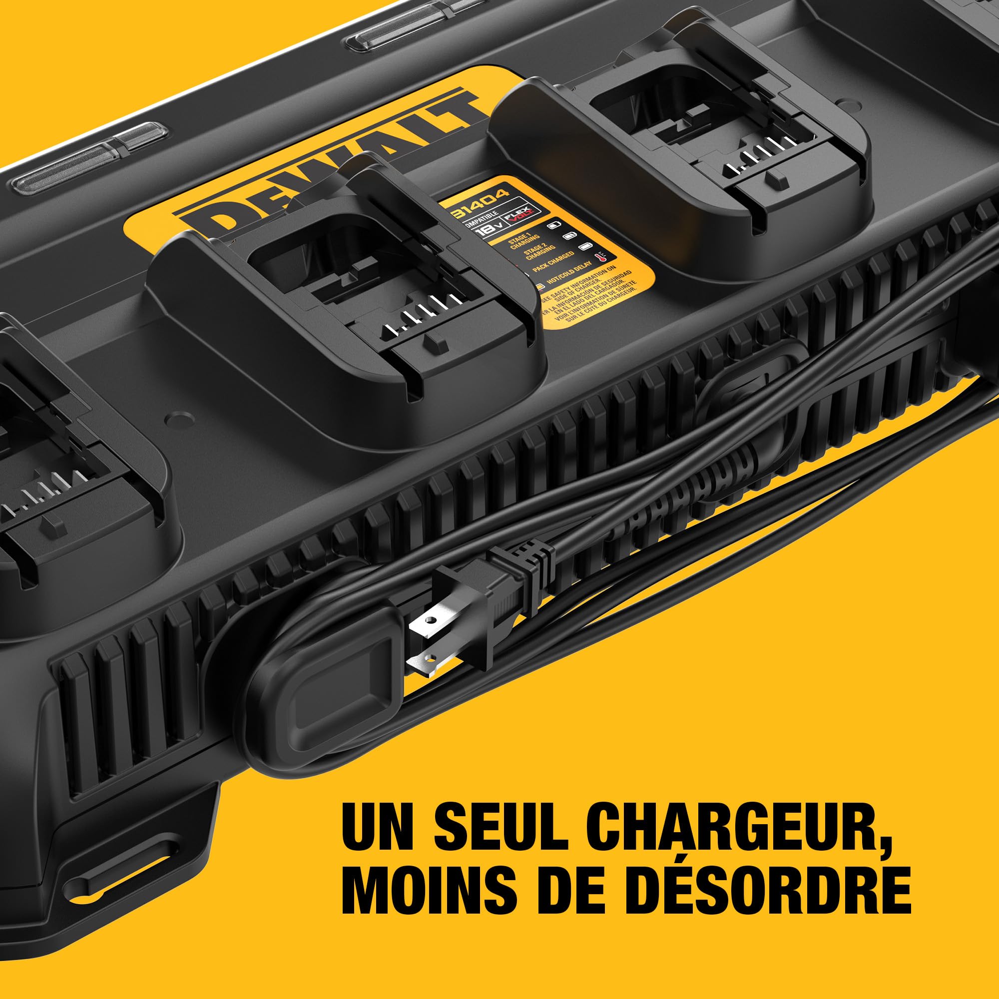 DEWALT XR Chargeur QUADPORT 4A, DCB1404-QW