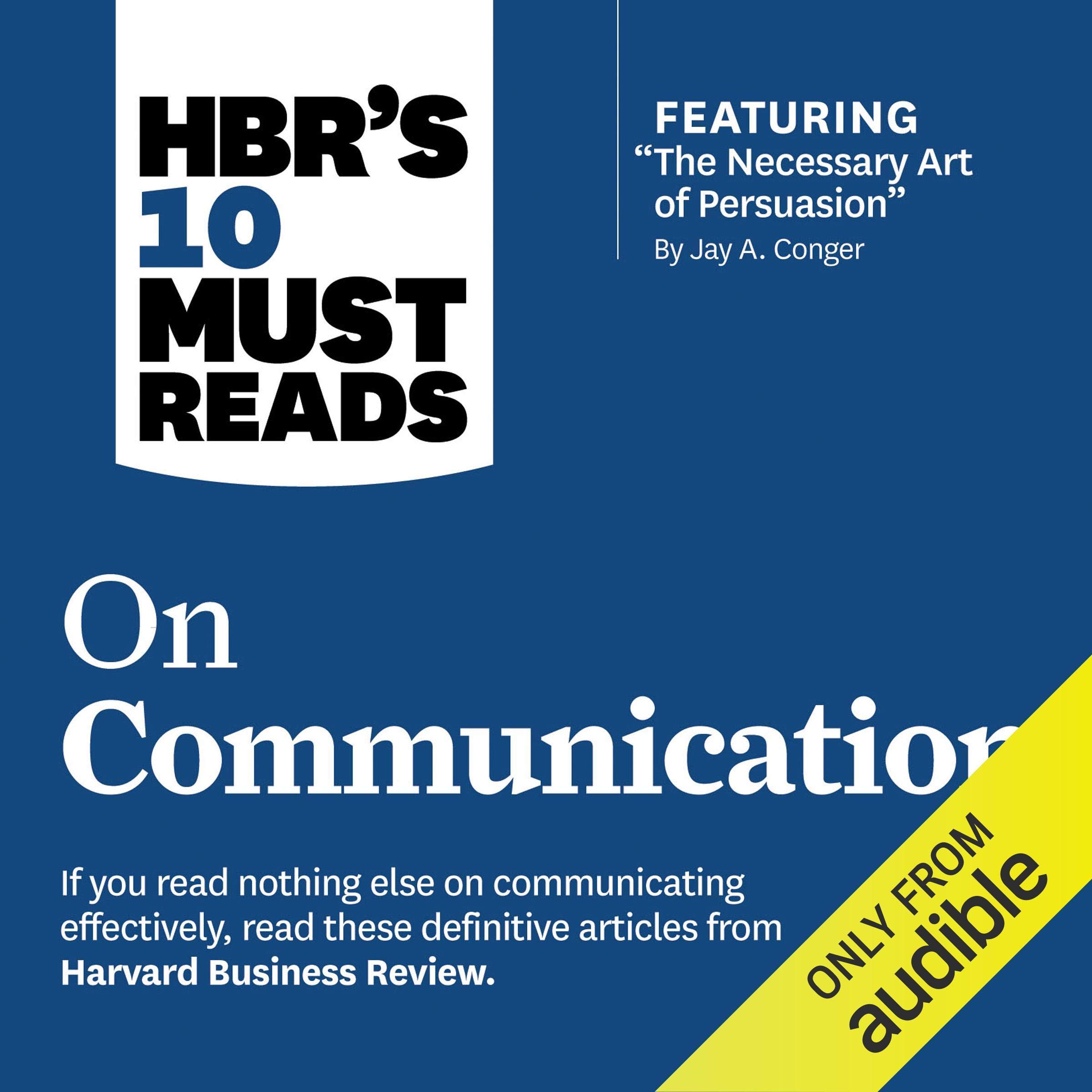 Cover art for HBR's 10 Must Reads on Communication