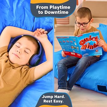 SaferBounce Sensory Crash Pad for Kids | Big 152 x 152 cm Or 122 x 91 cm | Autism Crash Mat for Children | Soft Landing for Jumping & Play | Crashpad | Giant Kids Foam Mat | Climbing & Gymnastics