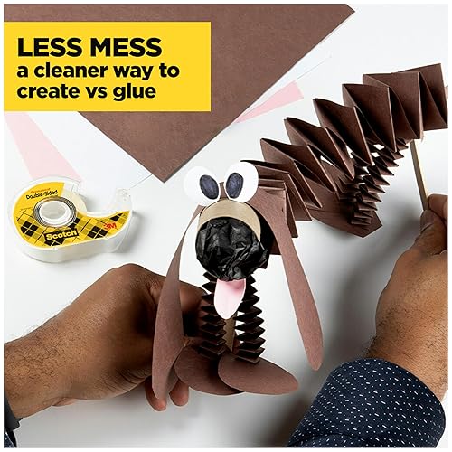 Miniatura 5 de Cinta de oficina de doble cara, 12 "x 36 yardas, núcleo de 3", transparente MMM665121296