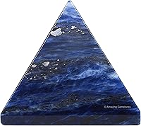 Vista 132 de Amazing Gemstone Amethyst Pyramid Crystal Healing Stones - 2" Great Pyramid Figurine of Natural Stone Pyramid for Meditation, Reiki, Chakra