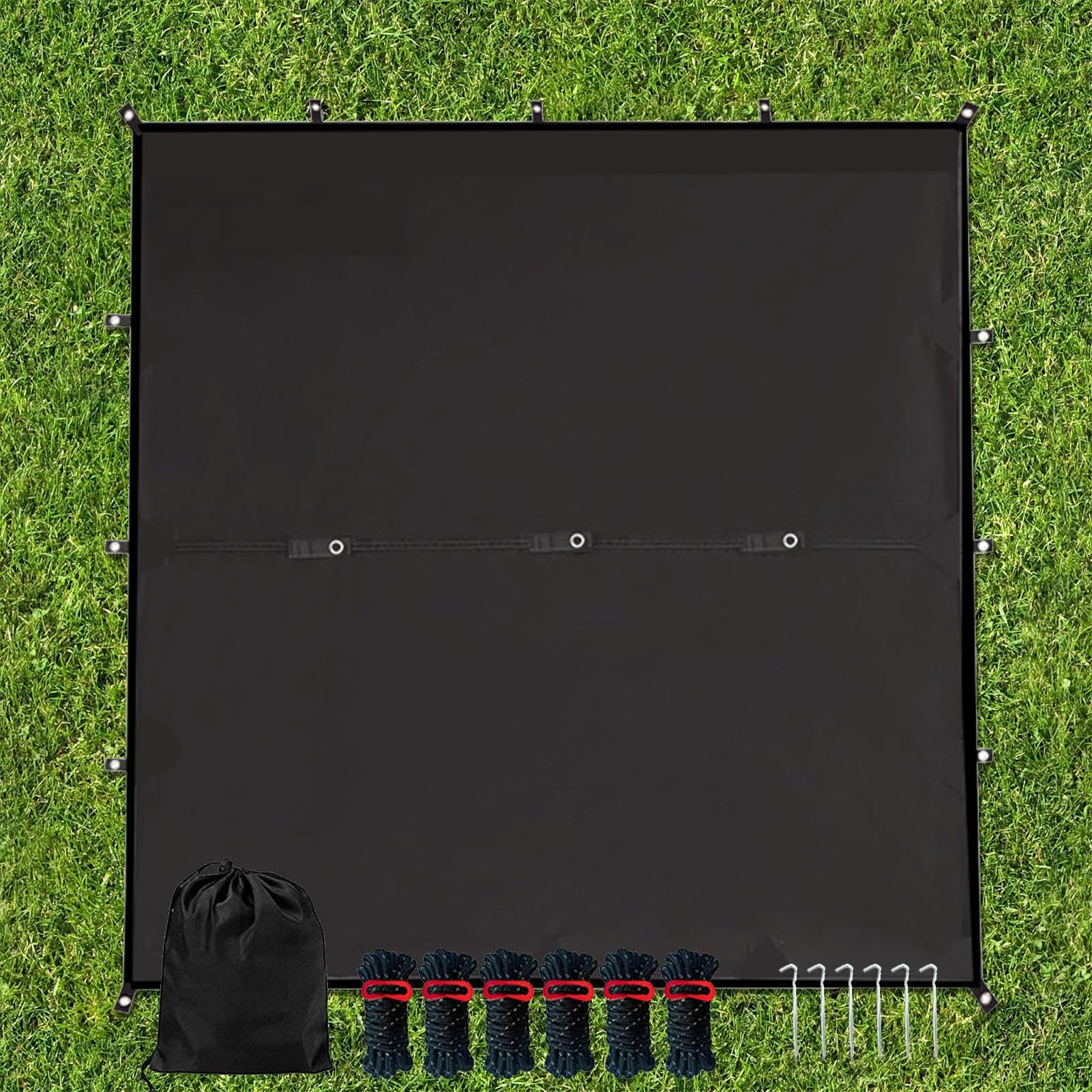 Tarp Do Namiotu Plandeka, Schronienie przed deszczem, Sprzęt survivalowy, | Tarp Turystyczny Na wędrówki, trekking, plażę, outdoor, park, trawnik,