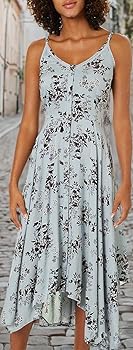 ジャケット・アウター EIMY DOWN DRESS 2022 Angie Women's Scarf Hem Midi Dress with Buttons, Pale Blue