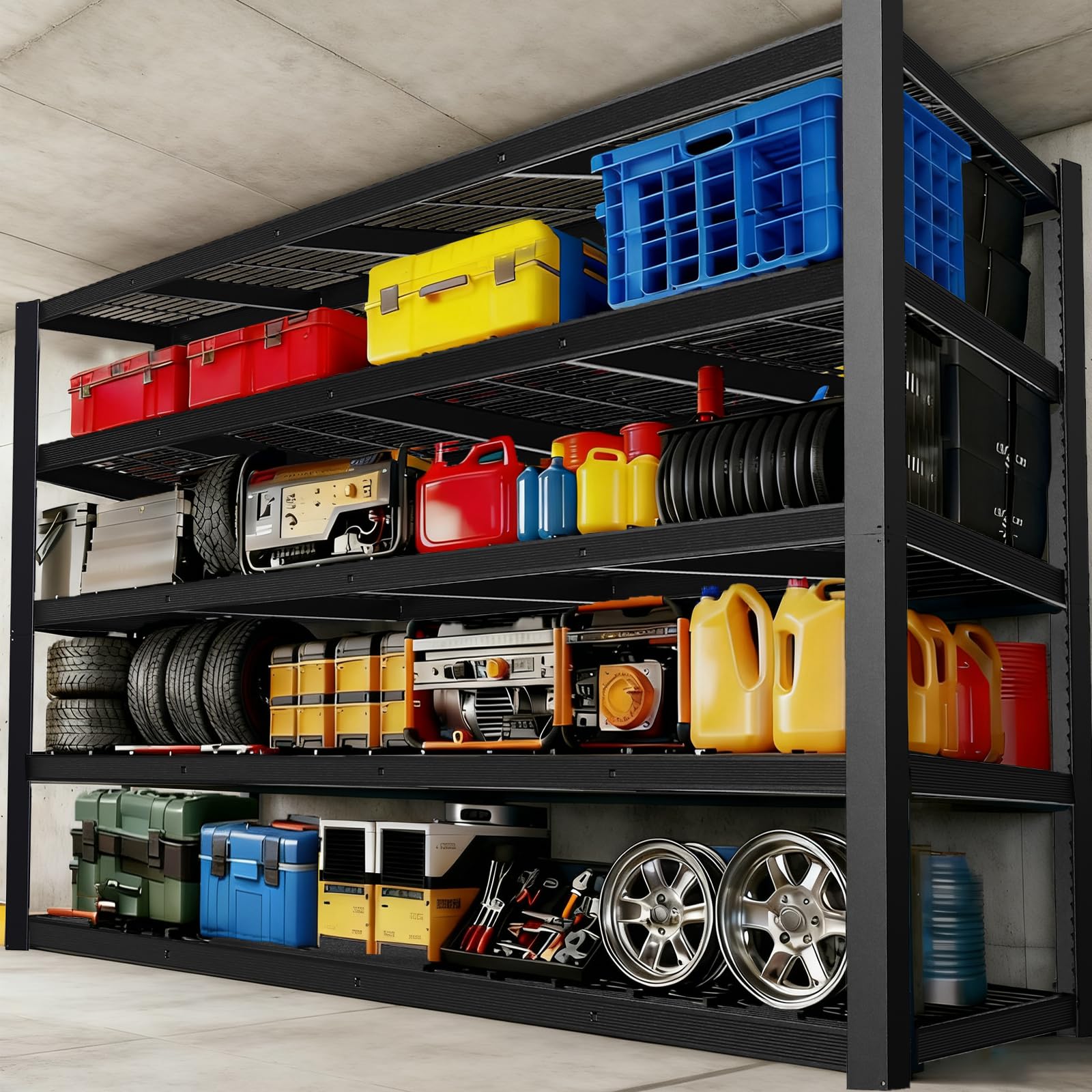Amazon.com: ZEUKMXOO Storage Shelves Heavy Duty Metal Shelving 84