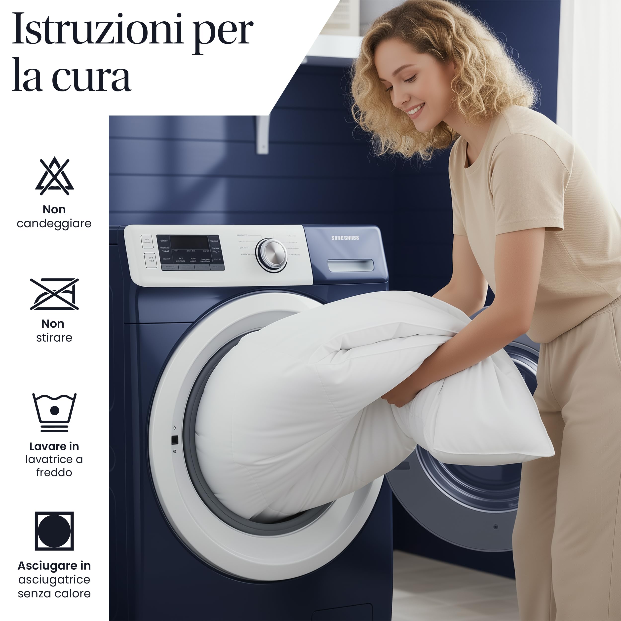 Utopia Bedding Piumino 200x200 cm, Piumone Letto Matrimoniale, 100% Imbottitura in Fibra Cava, Trapunta in Microfibra per Tutte Le Stagioni (Bianco)
