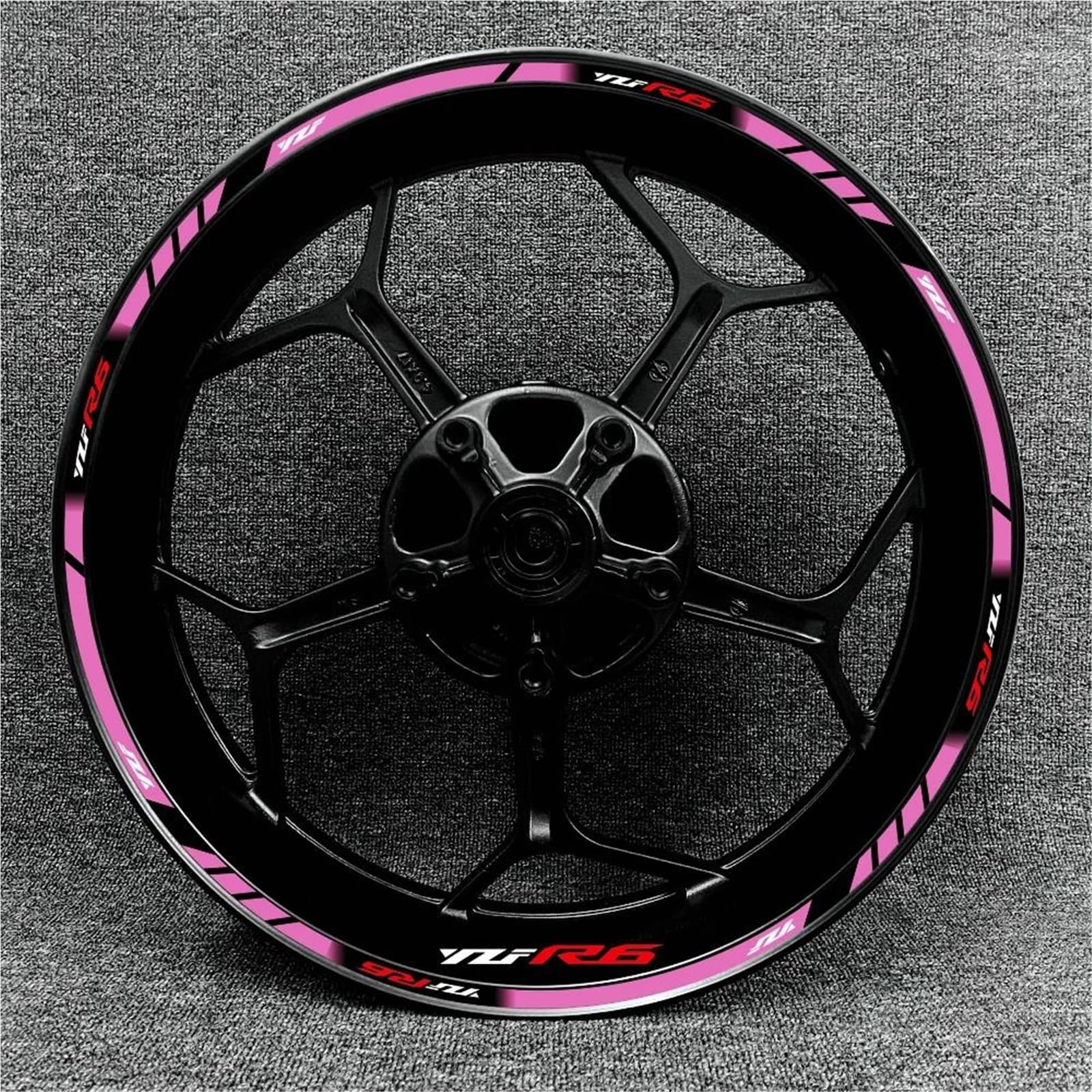 Wheel Stickers Motorcycle Rims Wheels Stickers for YZF R6 YZF-R6 YZFR6 17 Inch Wheel Reflective Waterproof Strips Decals Rim Reflective Decal