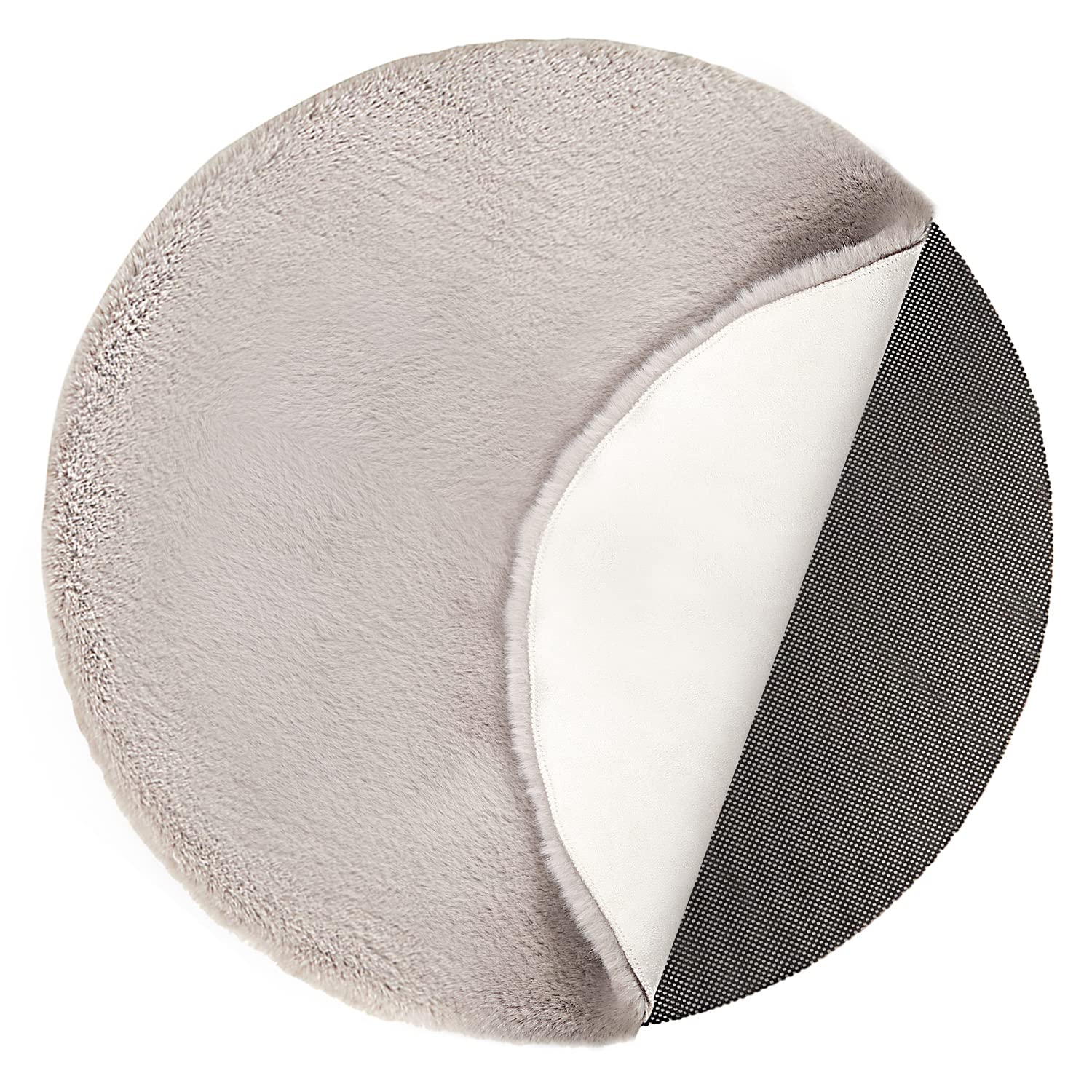 Antirutschmatte für Teppich, Antirutsch Teppichunterlage, Rug Gripper, Auto Rutschmatte, wasserdichte Anti Rutsch Matte für Regal, Schublade, Auto, Palette, Teppich (110 cm Rund)