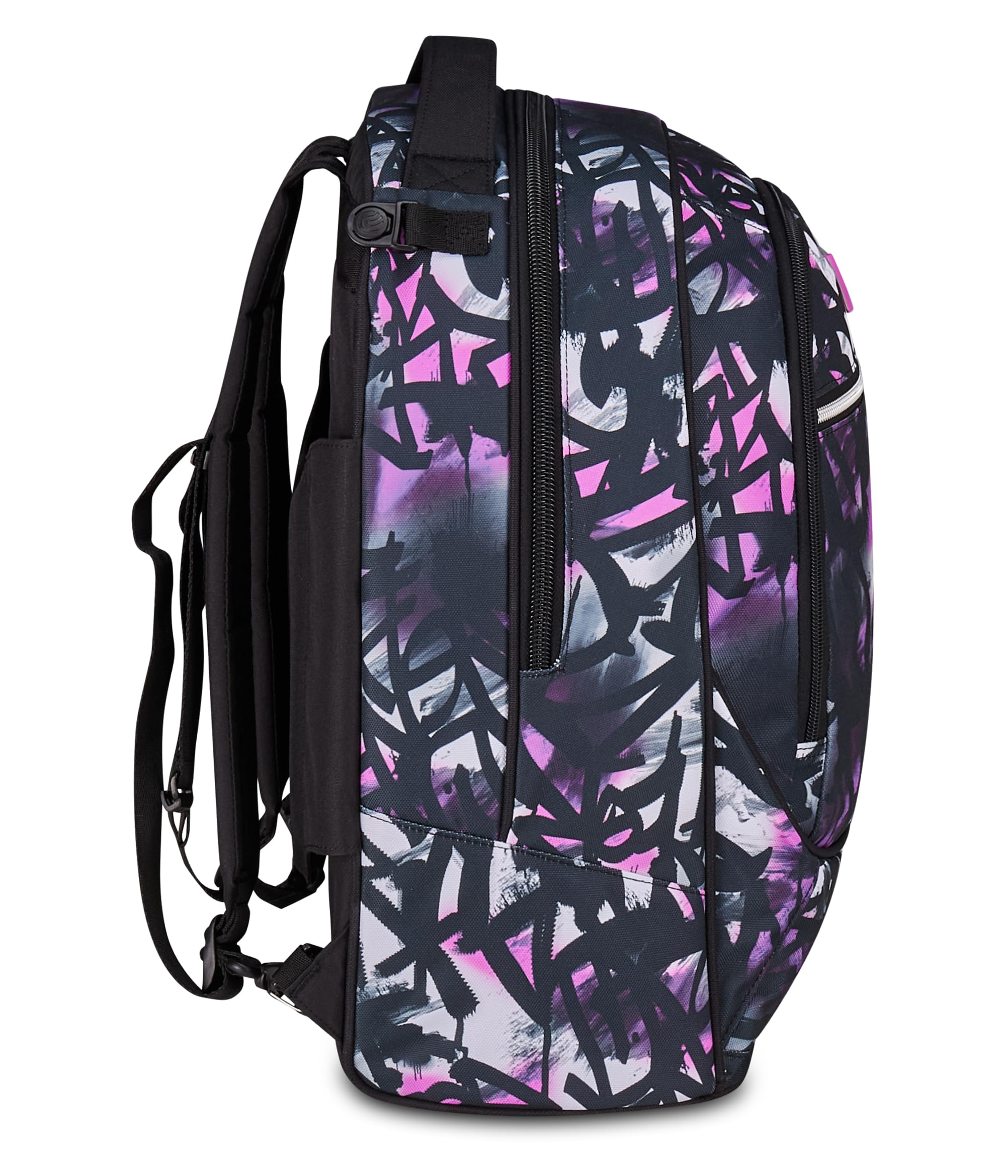 Seven Zaino Trolley Scuola Elementare Bambina, Zaino Sganciabile, Triplo Uso, New Tech, fucsia