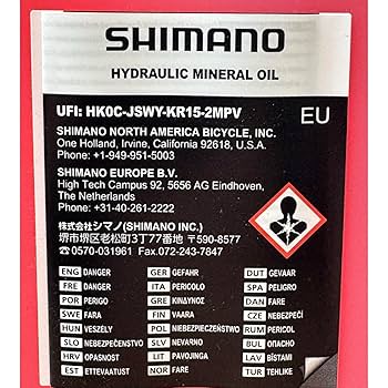 Kit Maintenance Freins Shimano - Huile Minérale 500 Ml + Raccords M5 M6 M7 - Pour VTT, Route, Gravel
