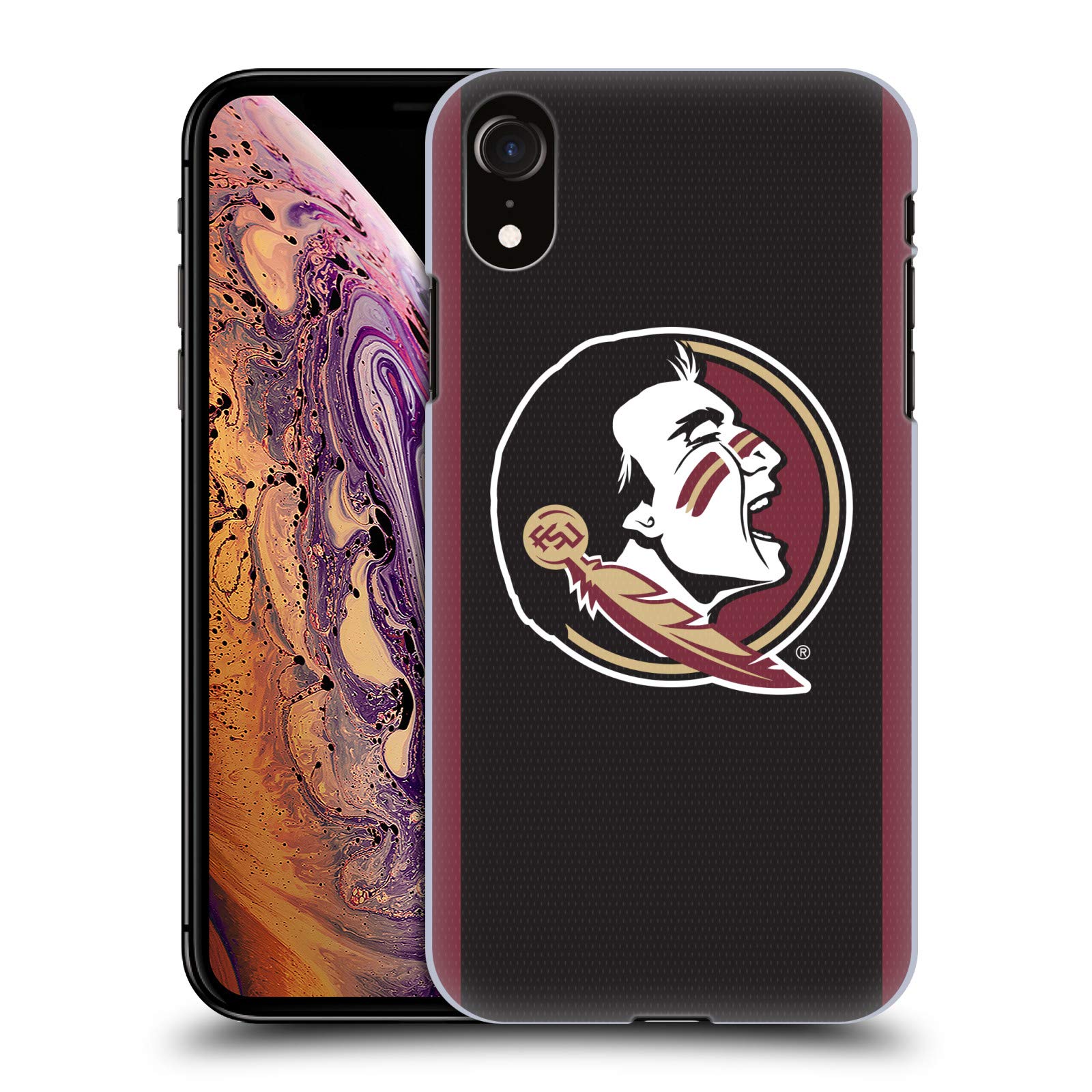 Head Case Designs Officially Licensed Florida State University FSU Football Jersey Hard Back Case Compatible with Apple iPhone XR