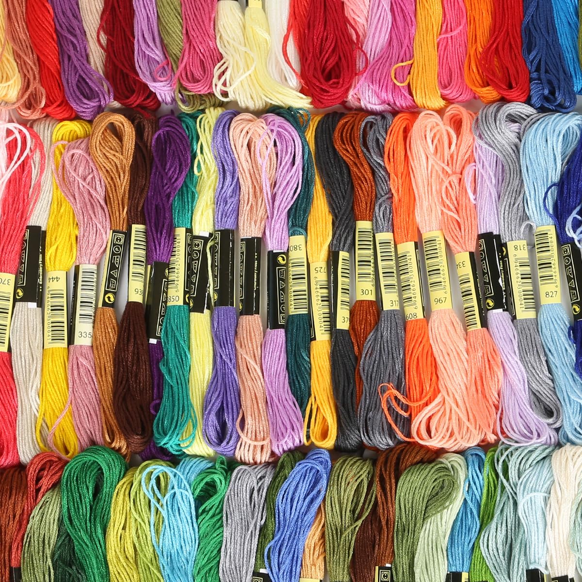 24/36/50/100/200 Stück Kreuzstichfäden Baumwolle Stickgarn Floss Nähstränge Kit Nähwerkzeuge Handwerk | 200pcs