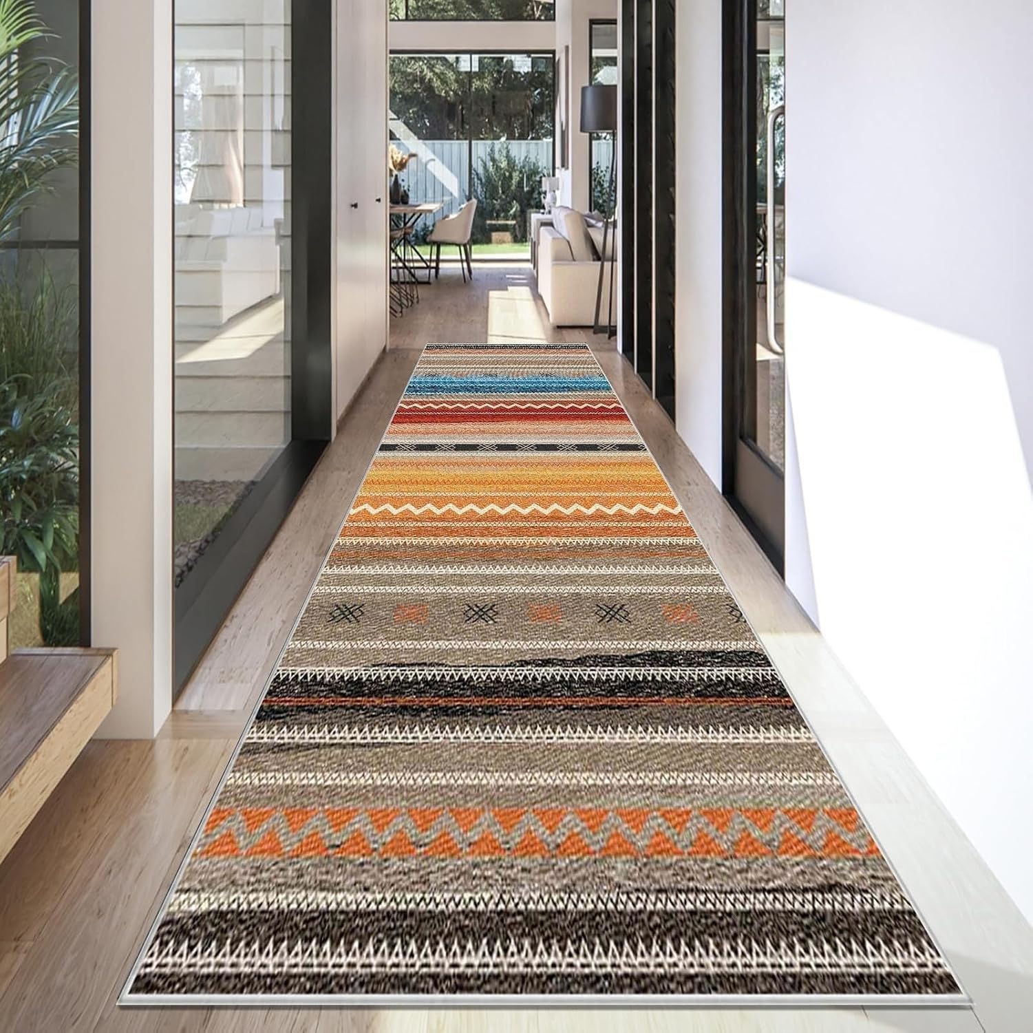 Alfombra Corredera Lavable Antideslizante Absorbente, 434-a, 90 x 300 cm