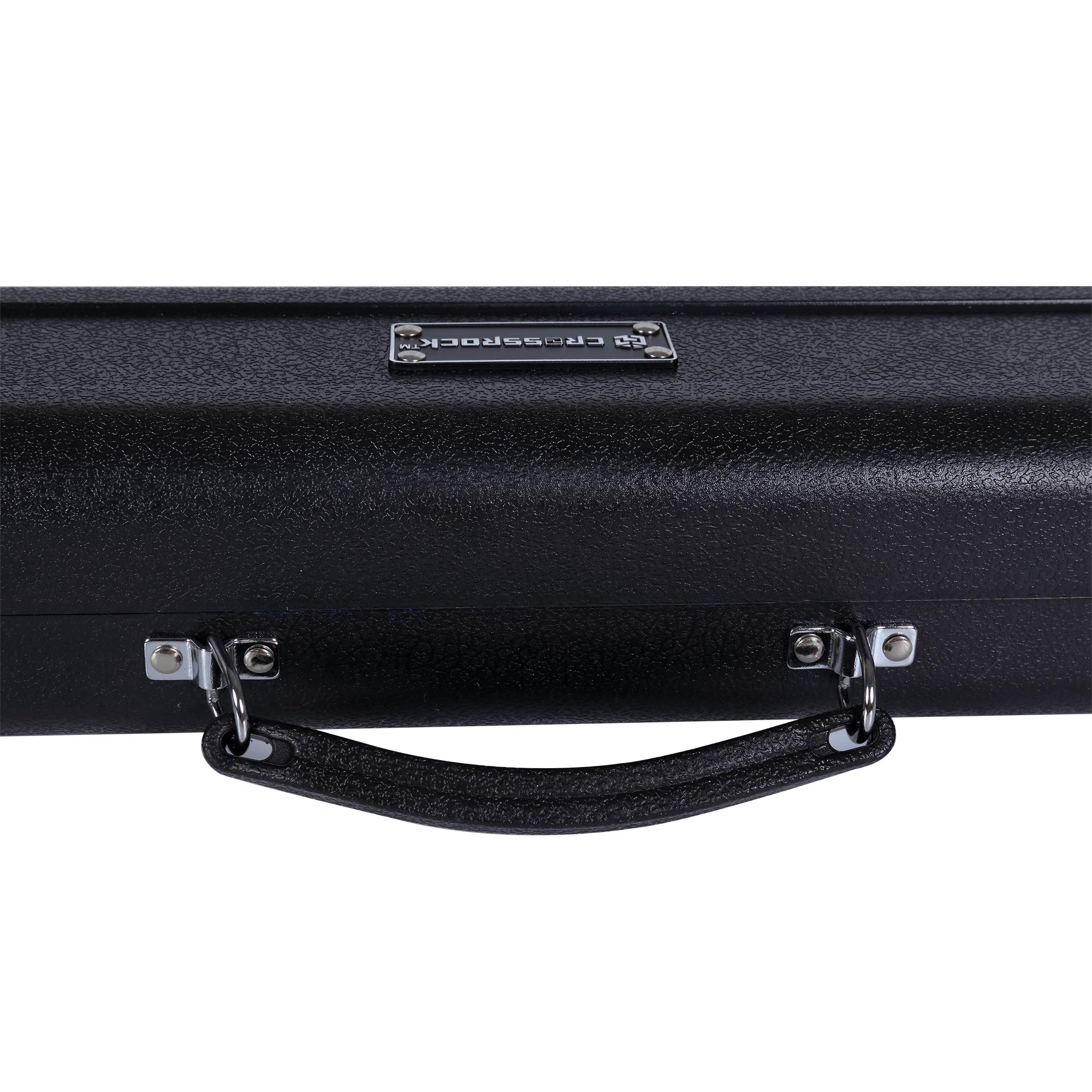Crossrock ABS Hard-shell Case for Standard C Foot Flute with Single Shoulder Strap-Black(CRA862FLBK) - Image 4