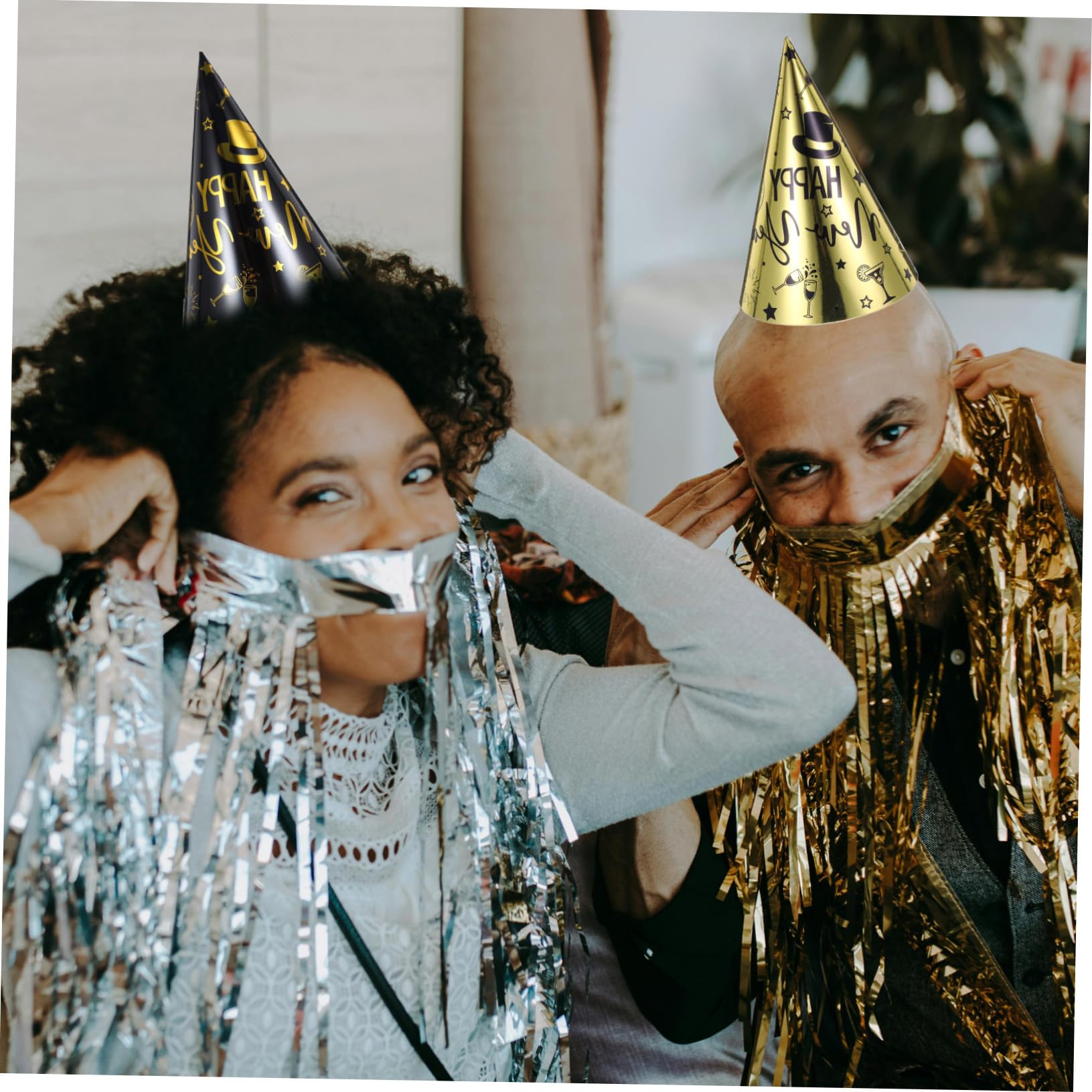 CHILDWEET 30stücke Partyhüte Für Silvester Papierkegelhüte Als Silvesterparty-zubehör Dekorationen Für Junge Mädchen Und Erwachsene in Verschiedenen Farben Bastelhut Zum Neujahr