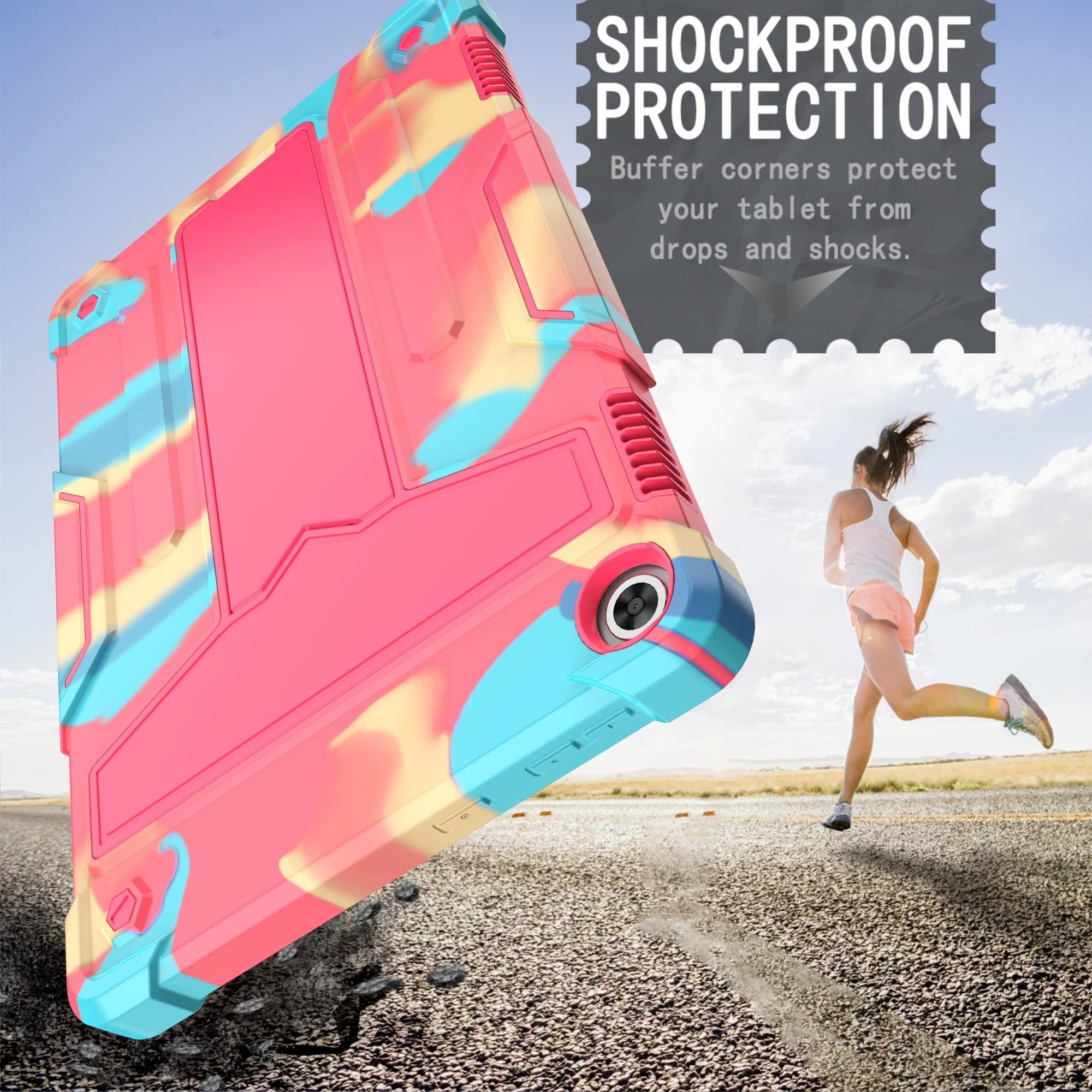 Custodia Rigida Con Supporto Per Lenovo Tab M10 E M10 Plus 3a Gen 2022 – Antishock E Antipolvere