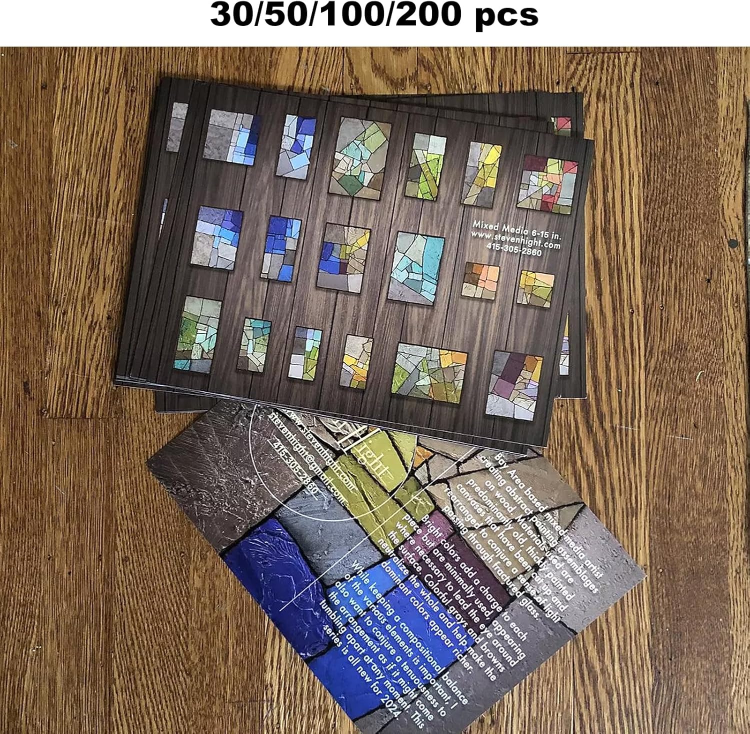 Custom Flyers for Small Business, 30-200 pcs, 9 Sizes, Upload Your Design (8.5 * 8.5 in)