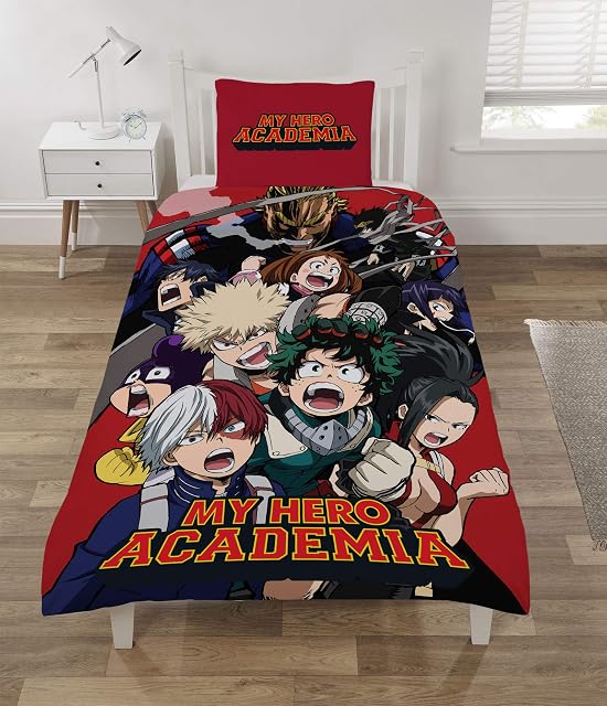 MY HERO ACADEMIA Duvet Set, Polyester, Multi, Single