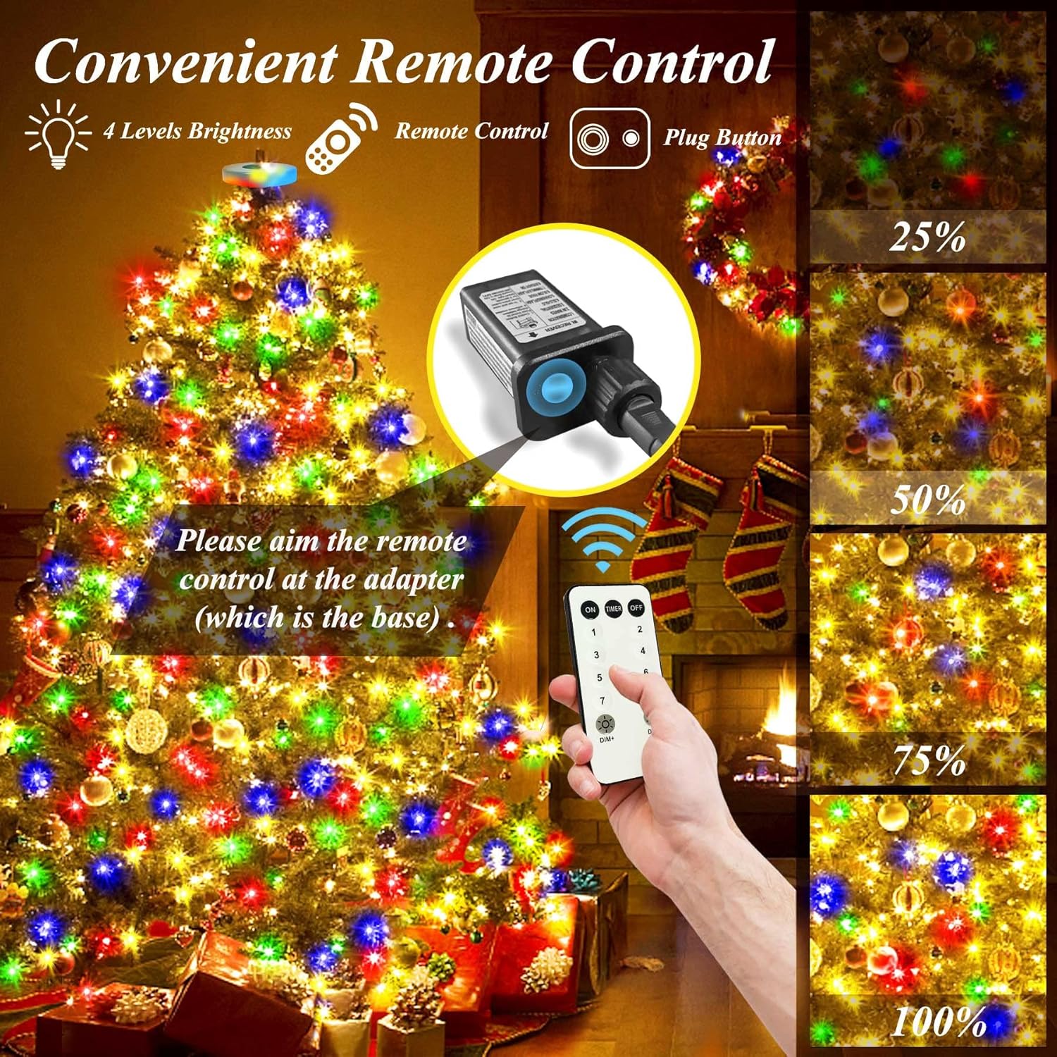 Buy aneeway 400 LED Christmas Tree Lights, Christmas Lights with 8