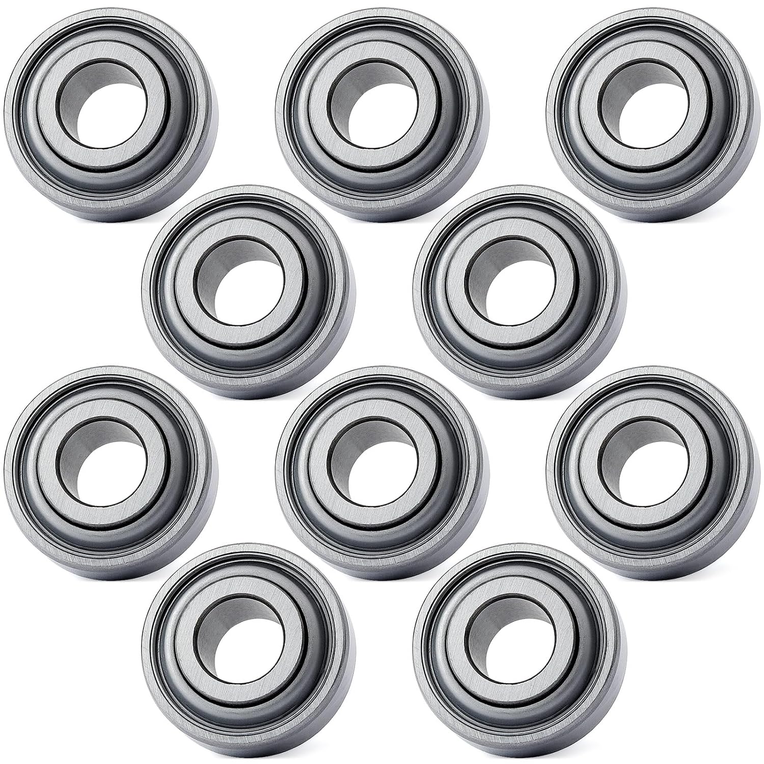10Pcs 203KRR2 Agriculture Bearing 0.64" Bore Replacement for John Deere for Case-IH for Great Plains Farm Equipment Tractor Industrial Use Replace 203RRAR10 AN281357 JD9214 AN142670 666624R91