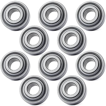 10Pcs 203KRR2 Agriculture Bearing 0.64" Bore Replacement for John Deere for Case-IH for Great Plains Farm Equipment Tractor Industrial Use Replace 203RRAR10 AN281357 JD9214 AN142670 666624R91