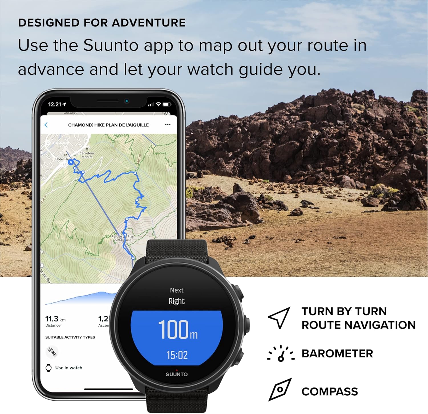 SUUNTO 9 BARO Charcoal Titanium SUUNTO 9 BARO Charcoal Titanium