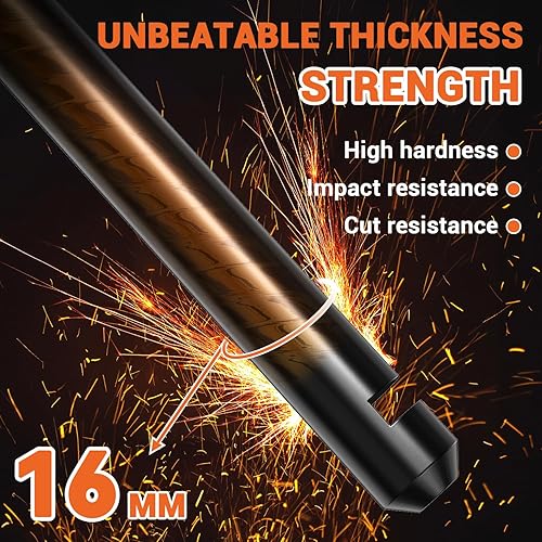 Miniatura 4 de Sportneer Candado de bicicleta  Cerradura antirrobo de 0.67 pulgadas con grillete de 0.669 in con 2 llaves  Cerraduras en U para bicicleta con