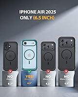 Vista 603 de Miracase Funda magnética para iPhone 14 de 6.1 pulgadas, protector de pantalla de vidrio templado integrado + protector de lente, compatible