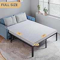 Vista 2 de LILYPELLE Repuesto de colchón para sofá cama de 4 pulgadas, colchón de espuma viscoelástica para sofás cama y sofás para ocultar una cama, sofá