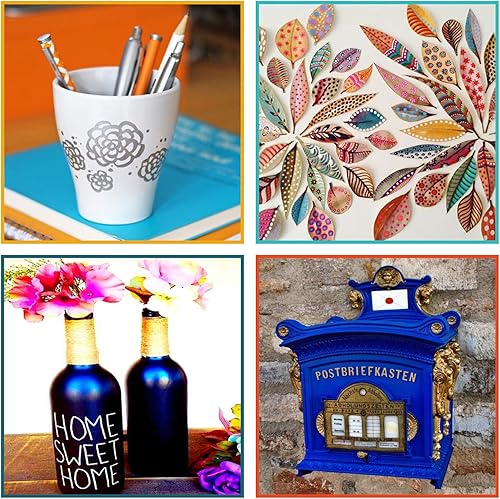 Miniatura 6 de Rotuladores metálicos Dyvicl para pintura de rocas, papel negro, tarjetas de regalo, álbumes de recortes, tela, metal, cerámica, copas de vino