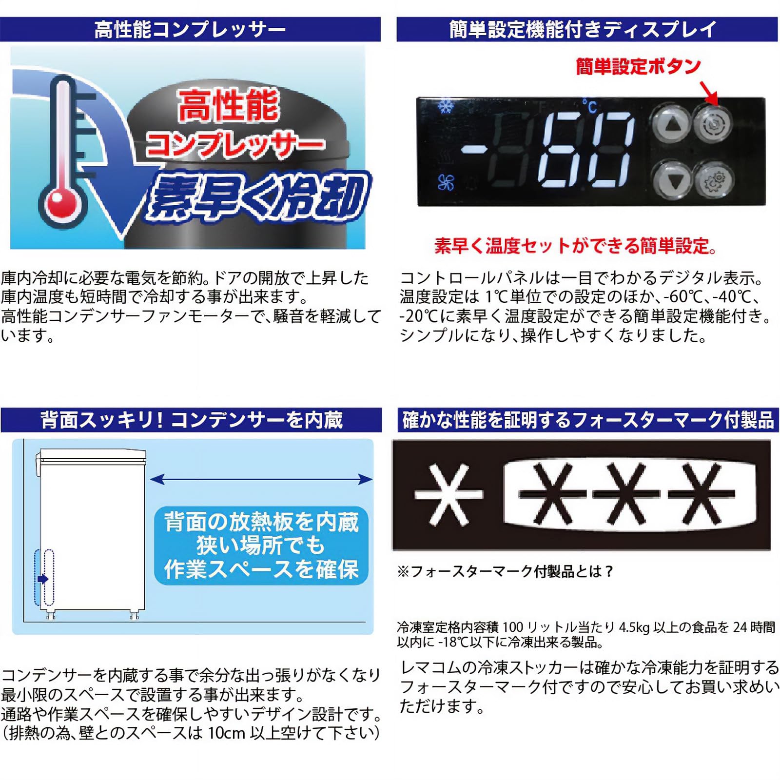 Amazon.co.jp: 超低温 冷凍ストッカー -60℃～-20℃タイプ フローズン