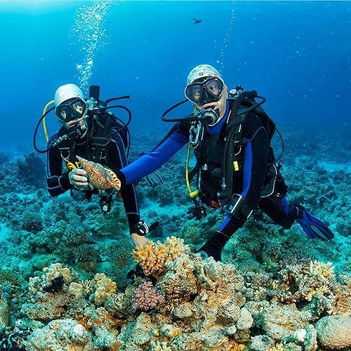 Miniatura 6 de Adult Scuba Diving Mask, Anti-Fog Snorkel Goggles Tempered Glass Swim Mask Goggles with Nose Cover Professional Snorkeling Gear for Diving Snorkeling