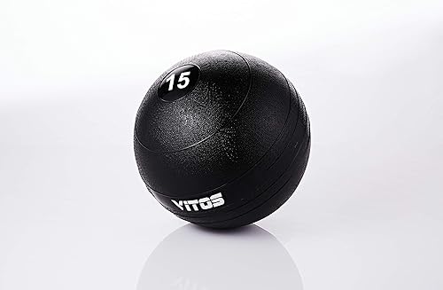 Vitos - Pelota medicinal para ejercicios de fitness, de 10 a 70 libras, resistente y con peso para gimnasio, para entrenamiento en cruz, para