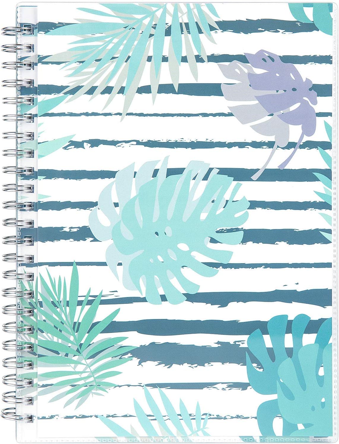 2021-2022 Weekly Planner - 2021-2022 Appointment Book, July. 2021 - June. 2022, 8.5" x 11", with 15-Minute Interval + Thick Paper + Pocket + Twin-Wire Binding - Black Leather