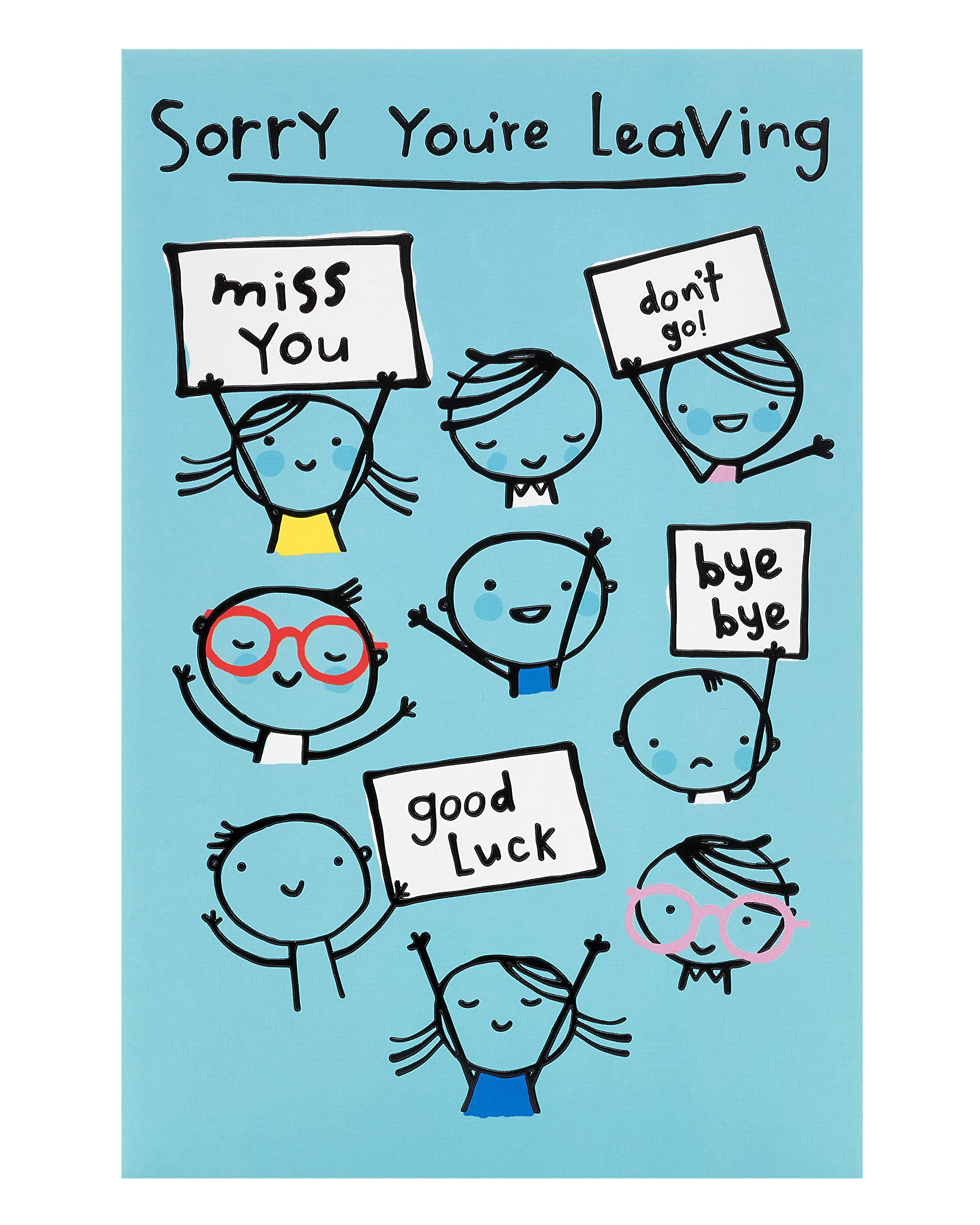 UK Greetings | Leaving Card | Sorry You’re Leaving | Her/Him | Sweet Design | With Envelope | 149x229mm