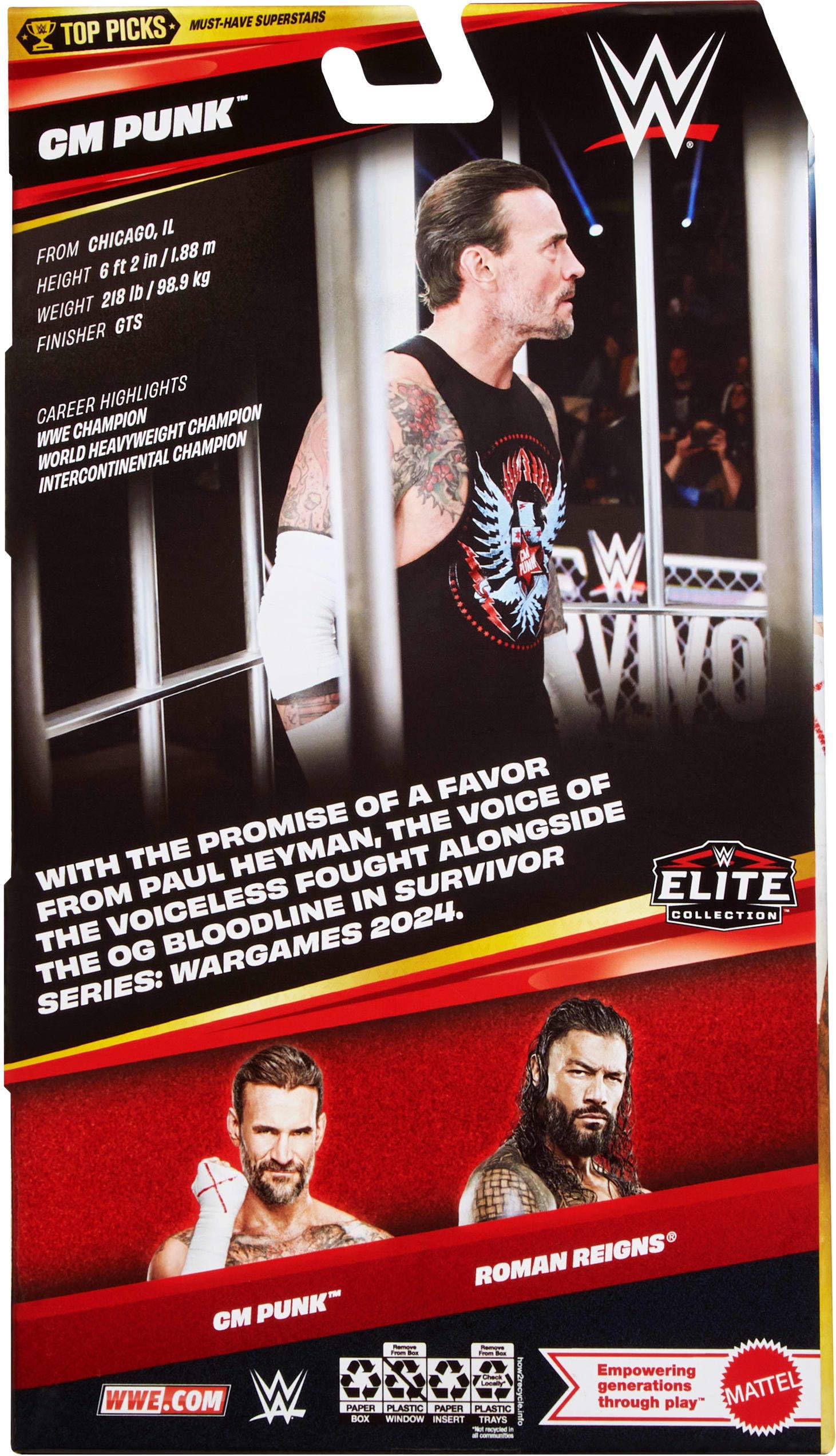 ♧ ザ・グリード PIBF-1122 Amazon.com: Mattel WWE Elite Collection Top Picks Action Figures