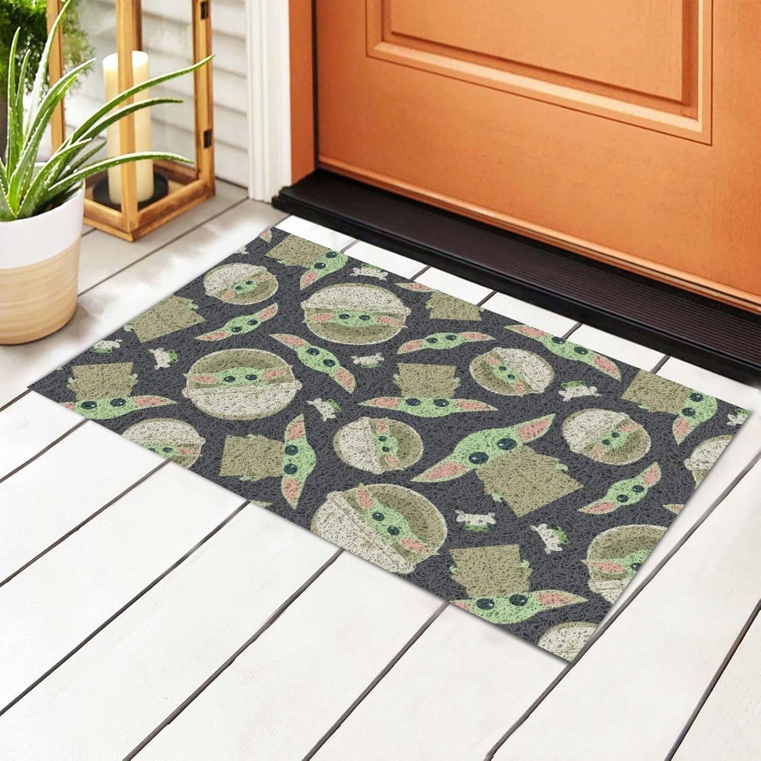 いラインアップ スターウォーズ ヨーダ Welcome You Are コイヤー マット 43cm 73cm Star Wars Yoda Sf 映画 インテリア 敷物 フロアマット 玄関 Fucoa Cl