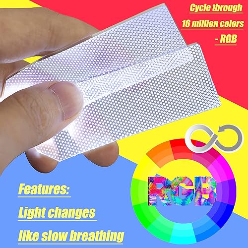 Miniatura 2 de RGB y patrón de respiración Batman luces LED decorativas flexibles para casco de cosplay, kit de bricolaje RGB superhéroe para hombres, regalos -