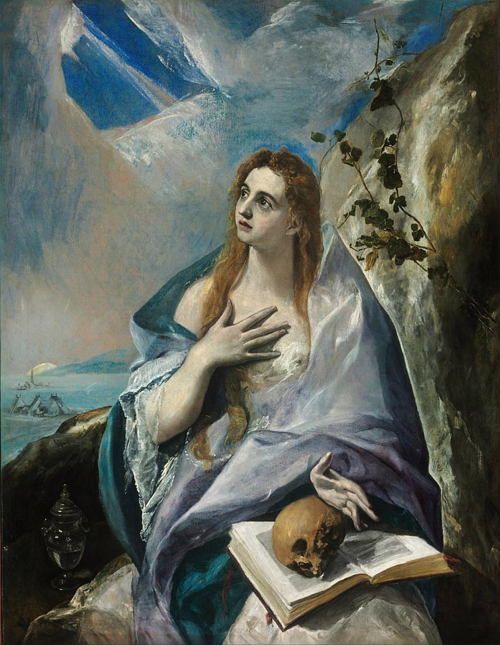SERENDIPITP Aesthetic Poster Photo Wall Print Retro Picture the Repentant Mary Magdalene by El Greco Modern Wall Artwork for Home Decor 60x90cm