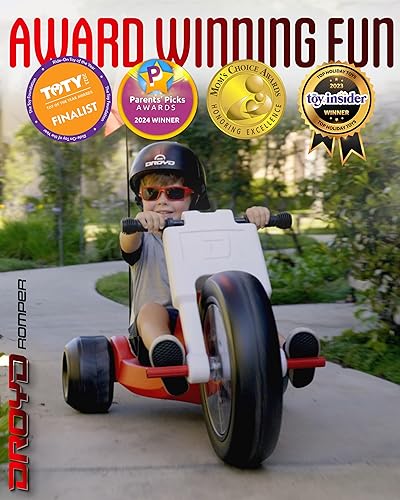 Miniatura 6 de Droyd Triciclo eléctrico para niños de 3 años en adelante, juguete de 24 V, velocidad máxima de 3 a 6 MPH y 45 minutos de duración máxima, control