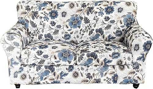 Miniatura 94 de CRFATOP Funda elástica para sillón de 2 piezas, suave y ajustable, con brazos, protector de muebles lavable para sala de estar, mascotas, perros,